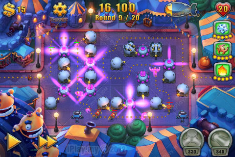 fieldrunners2-map-carnie-guarding fieldrunners2 map carnie guarding