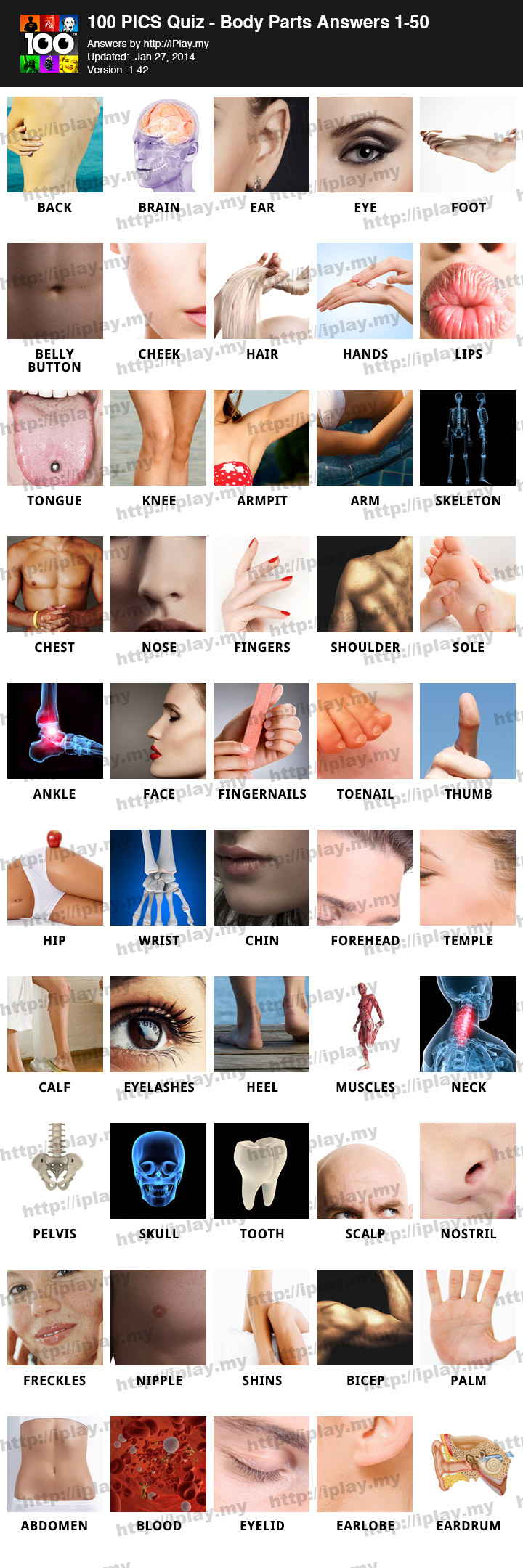 100-Pics-Quiz-Body-Parts-Pack-Answers-1-50