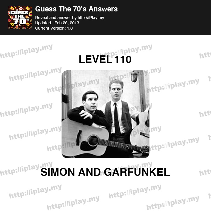 Guess the 70's Level 110