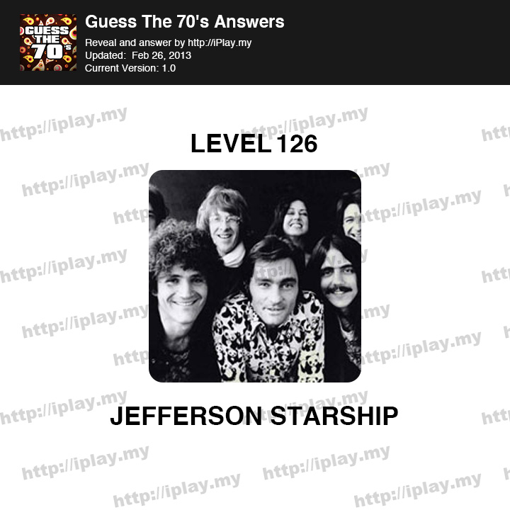 Guess the 70's Level 126