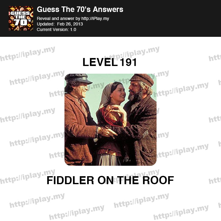 Guess the 70's Level 191