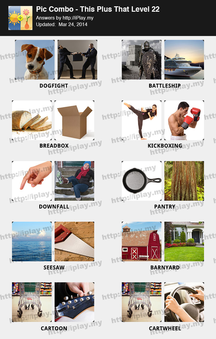 Pic Combo This Plus That Level 22