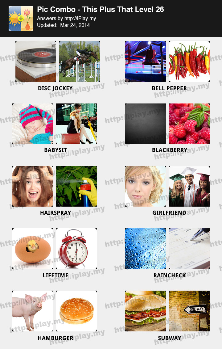 Pic Combo This Plus That Level 26