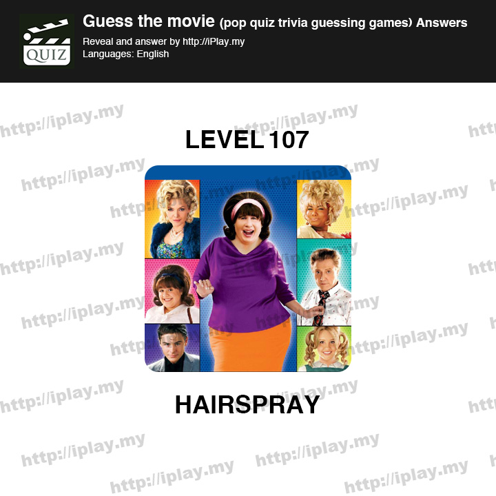 Guess the movie pop quiz Level 107