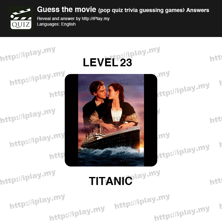 Guess the movie pop quiz Level 23