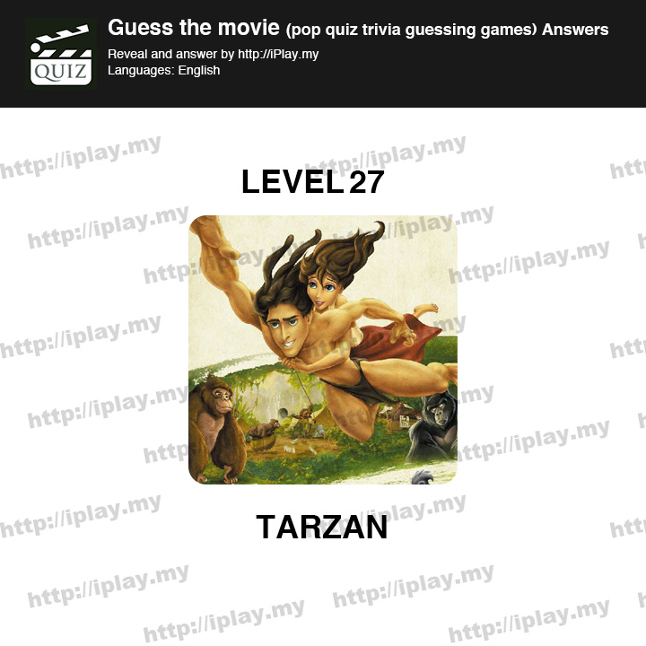 Guess the movie pop quiz Level 27