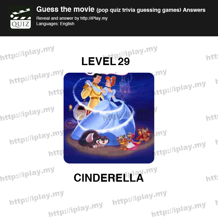 Guess the movie pop quiz Level 29