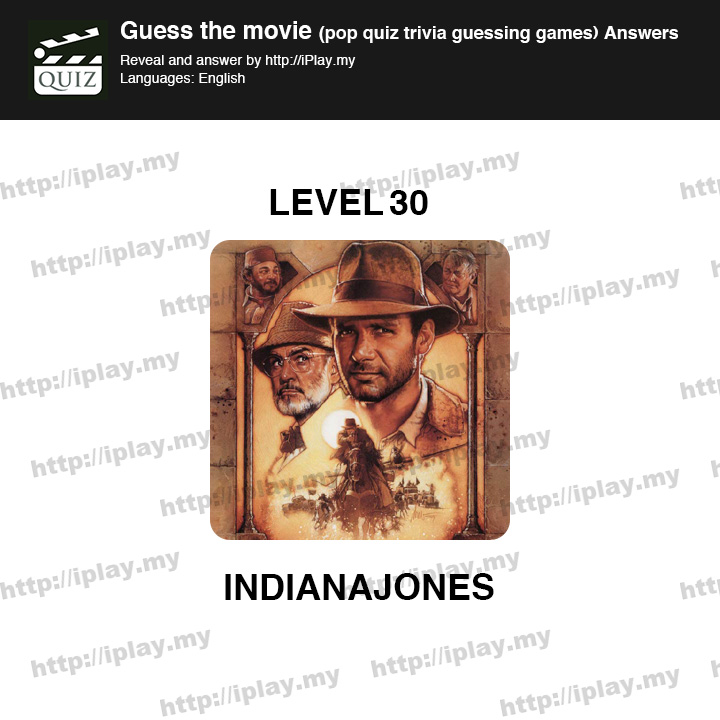 Guess the movie pop quiz Level 30