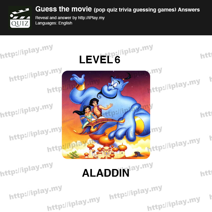 Guess the movie pop quiz Level 6