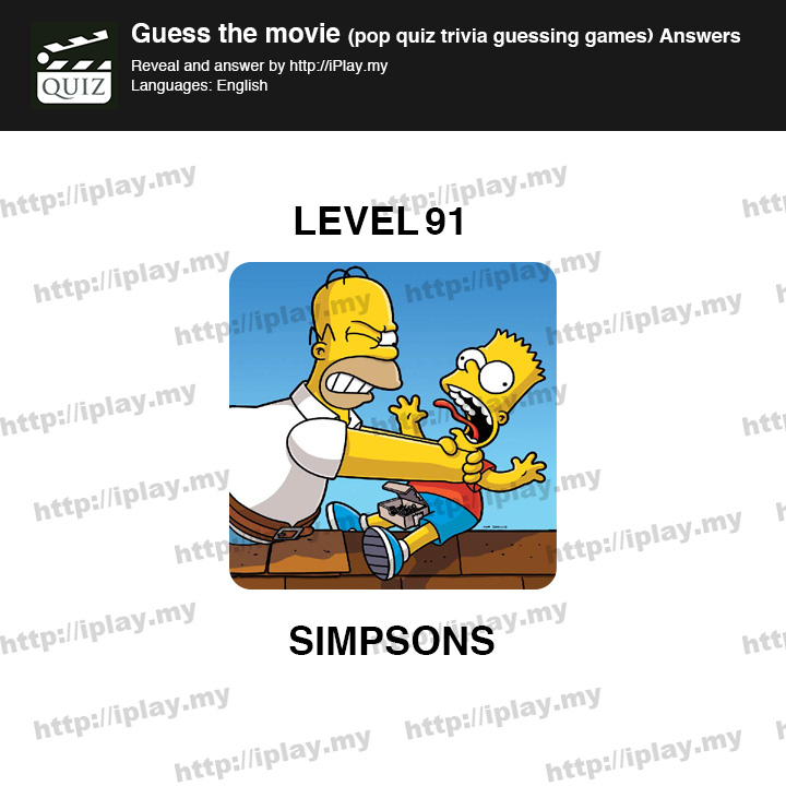 Guess the movie pop quiz Level 91