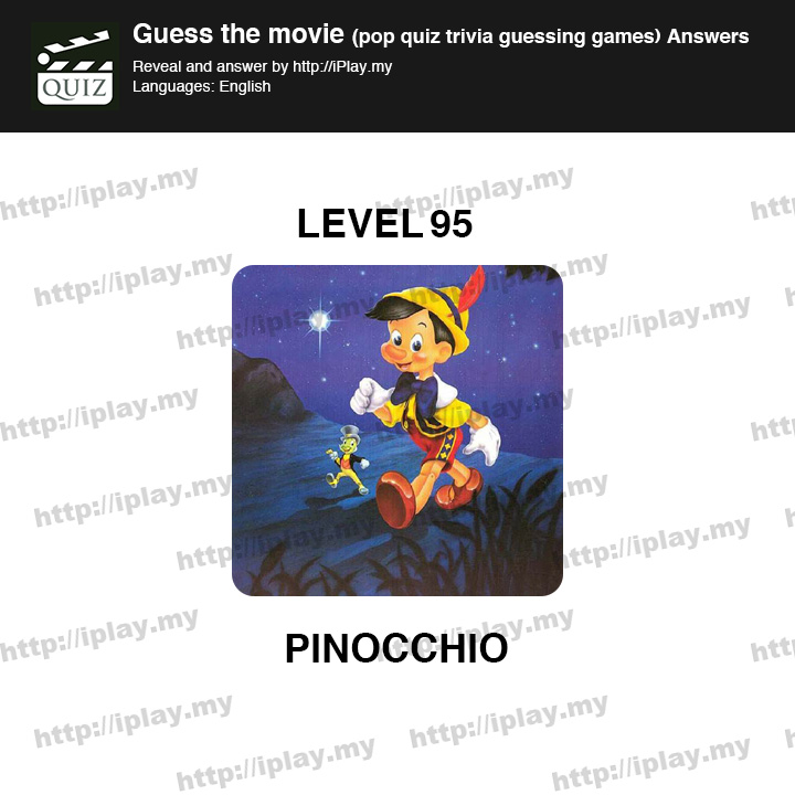 Guess the movie pop quiz Level 95
